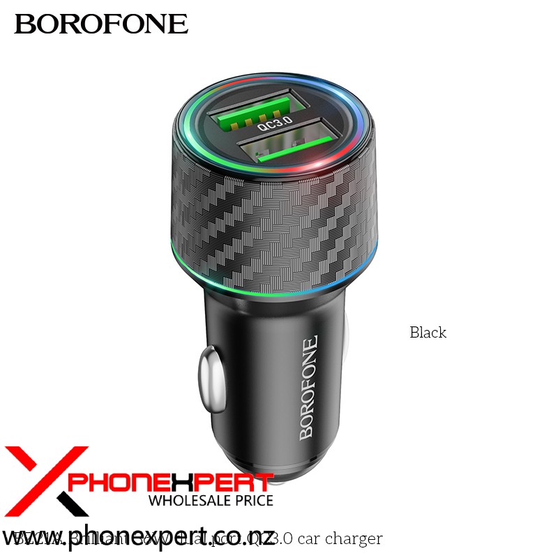 BOROFONE BZ21A QC3.0 36W Dual Ports Fast Car Charger - Image 6