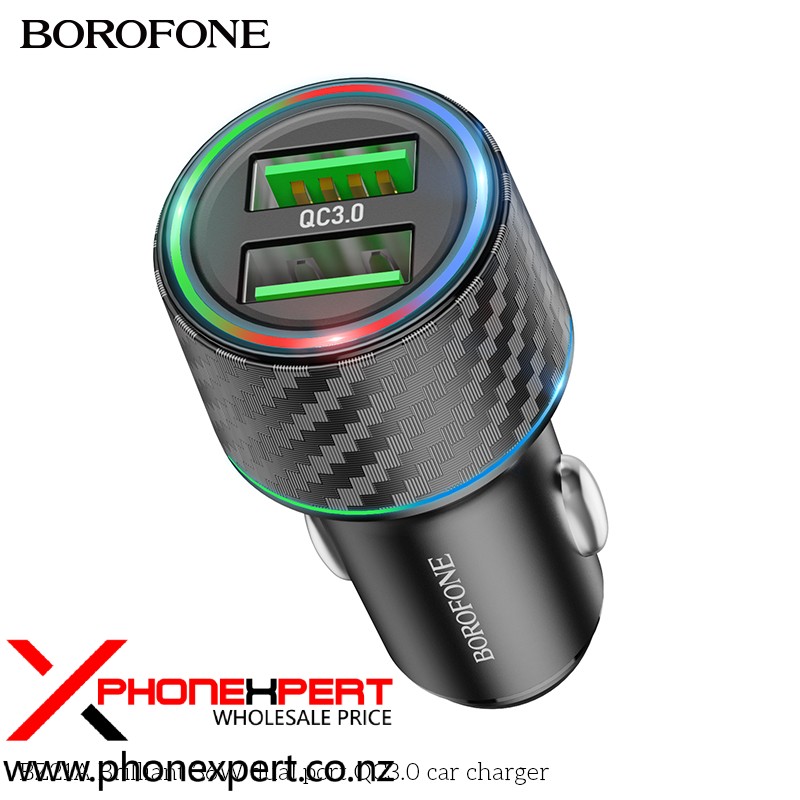 BOROFONE BZ21A QC3.0 36W Dual Ports Fast Car Charger - Image 5