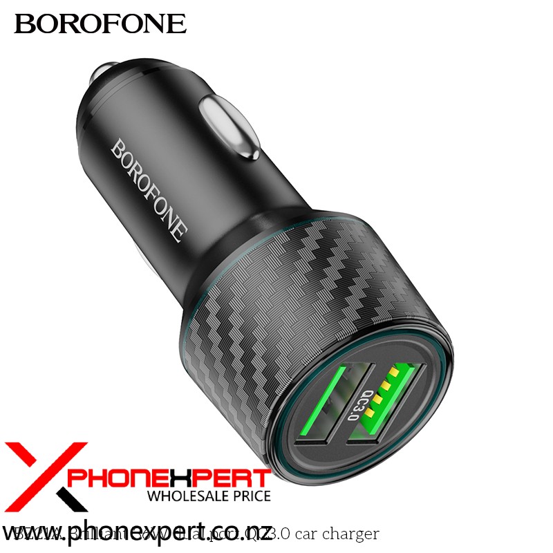 BOROFONE BZ21A QC3.0 36W Dual Ports Fast Car Charger - Image 4