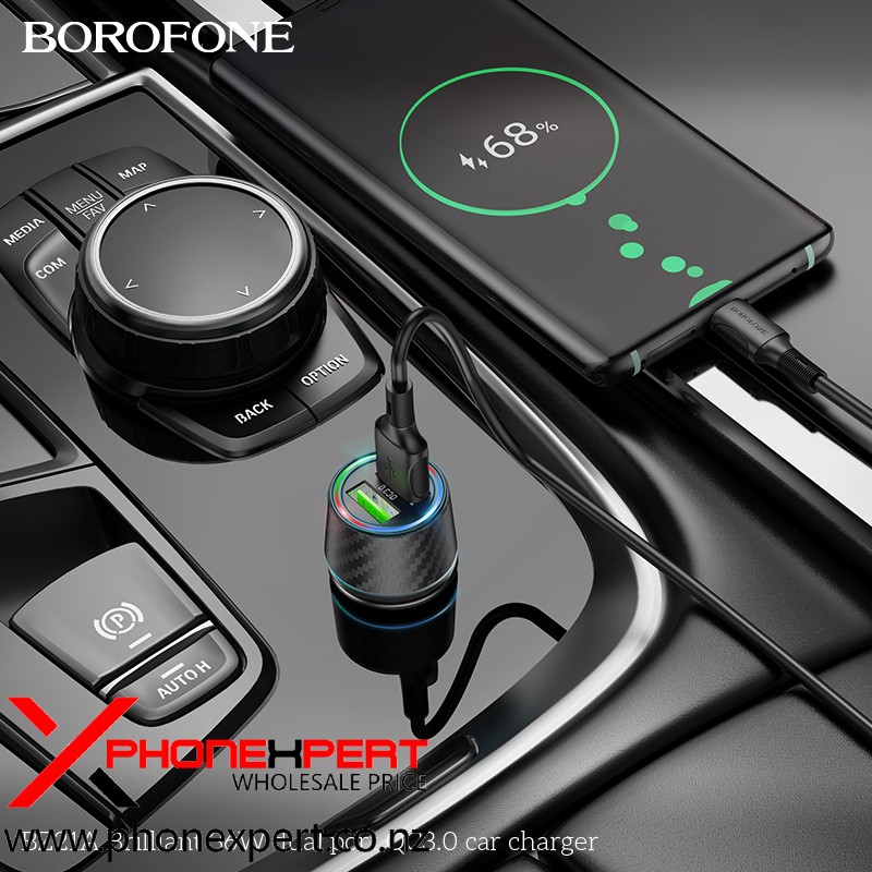 BOROFONE BZ21A QC3.0 36W Dual Ports Fast Car Charger - Image 7