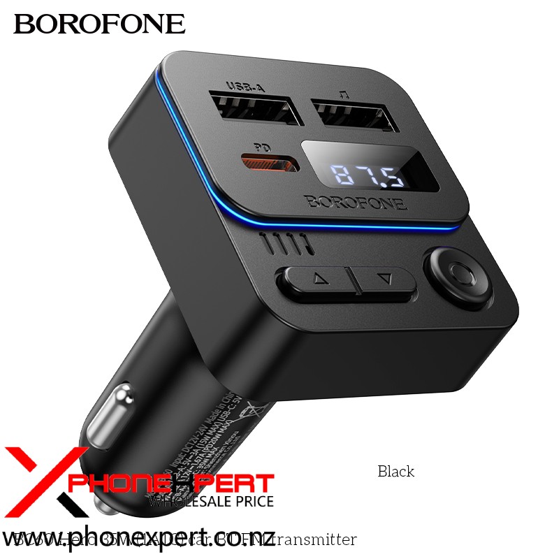 Borofone BC60 35W PD20W USB Type C Fast Car Charger FM transmitter - Image 9