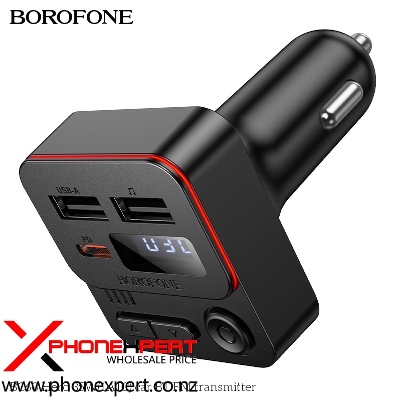 Borofone BC60 35W PD20W USB Type C Fast Car Charger FM transmitter - Image 8