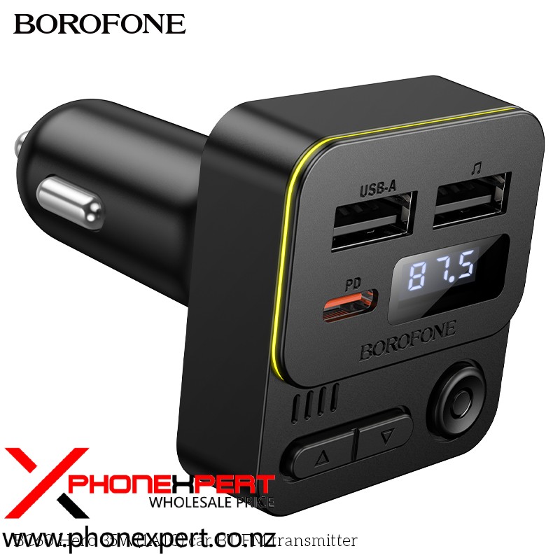 Borofone BC60 35W PD20W USB Type C Fast Car Charger FM transmitter - Image 5