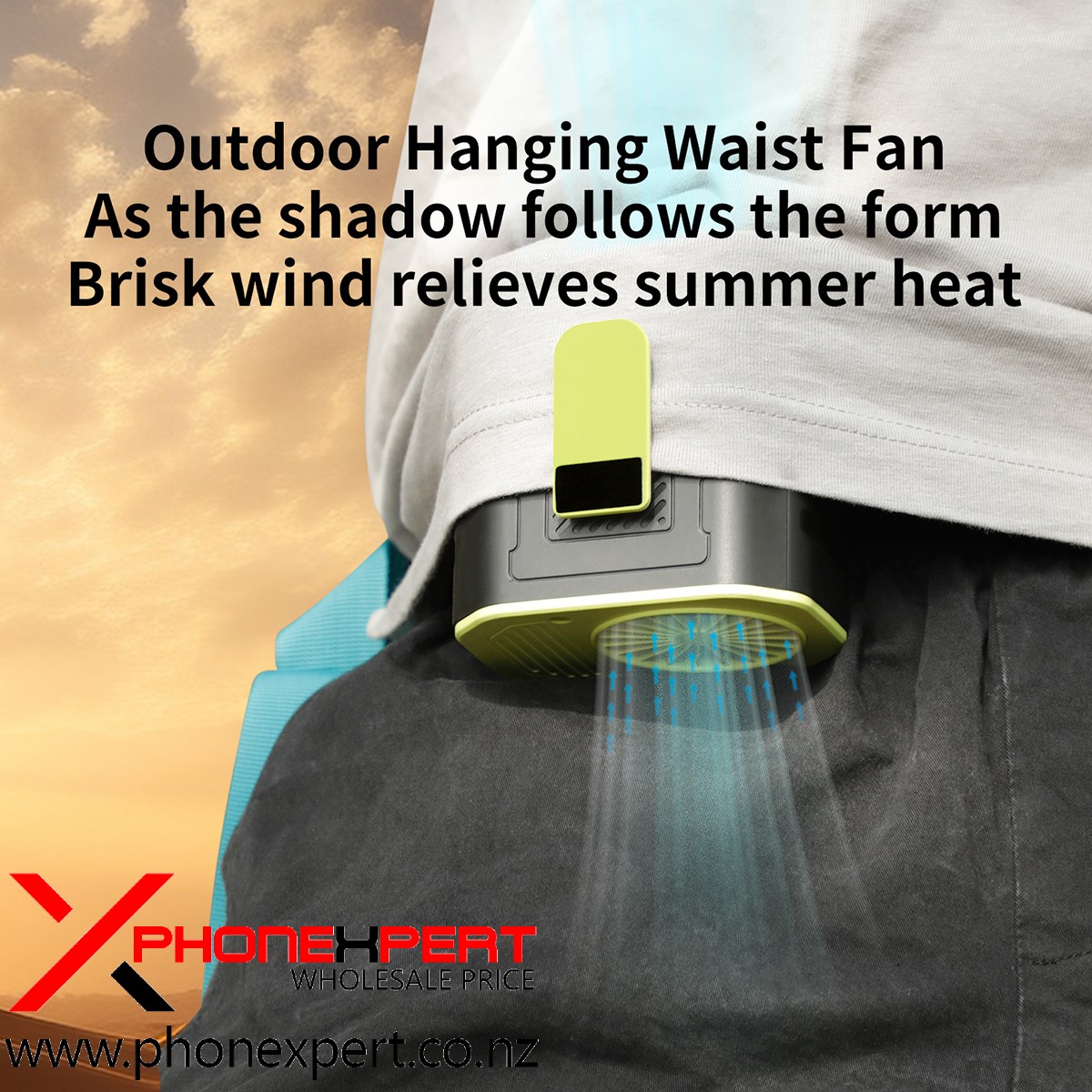 Outdoor Waist Powerbank Portable Fan - Image 6