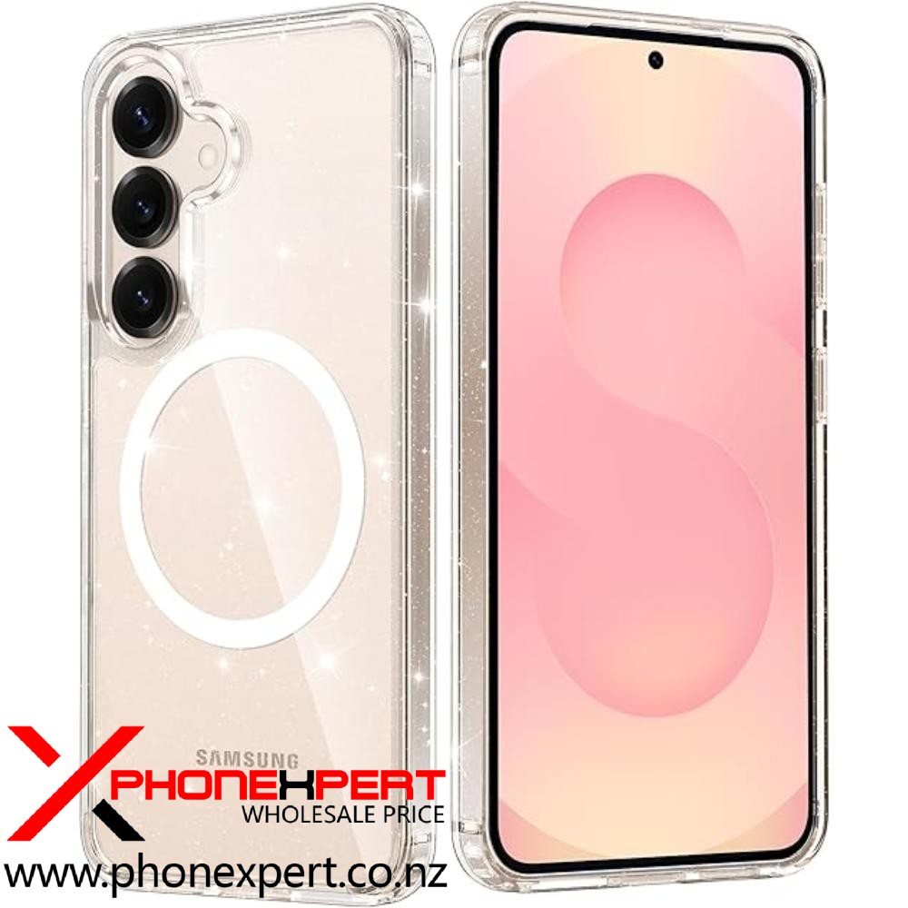 SAMSUNG S25/S24 PLUS MAGSAFE TOUGH Bling CLEAR CASE