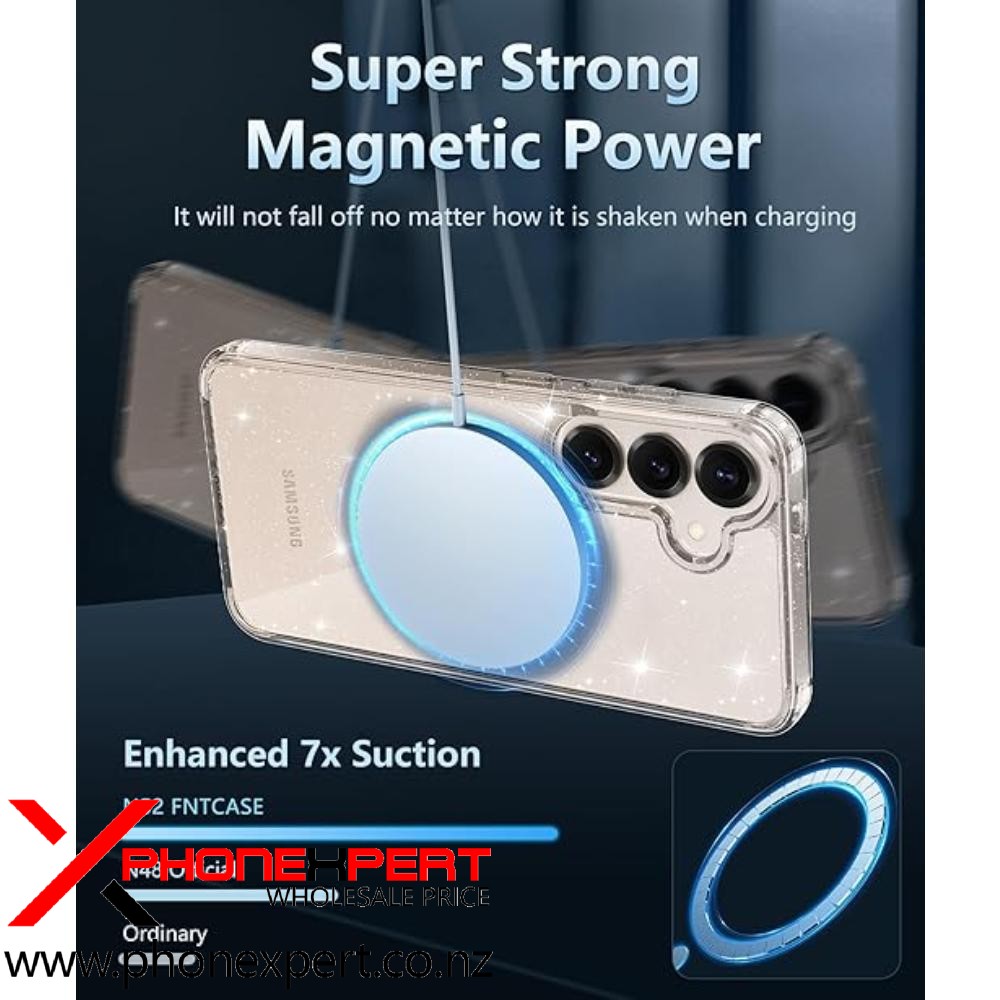 SAMSUNG S25/S24 PLUS MAGSAFE TOUGH Bling CLEAR CASE - Image 4