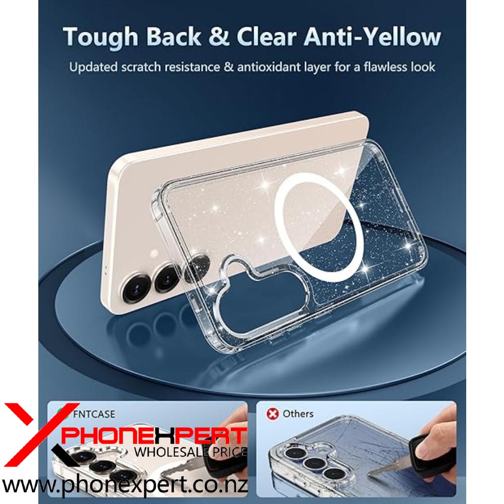 SAMSUNG S25/S24 PLUS MAGSAFE TOUGH Bling CLEAR CASE - Image 2