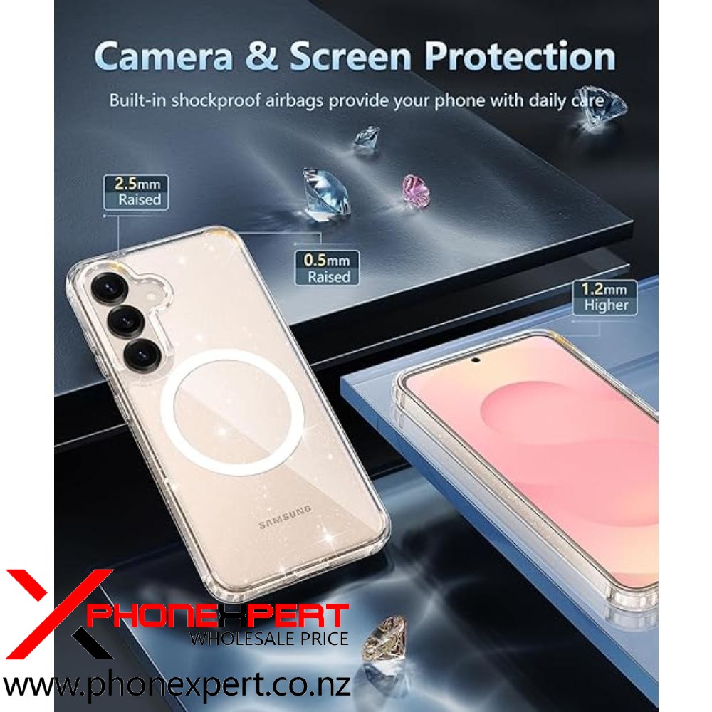 SAMSUNG S25/S24 PLUS MAGSAFE TOUGH Bling CLEAR CASE - Image 6