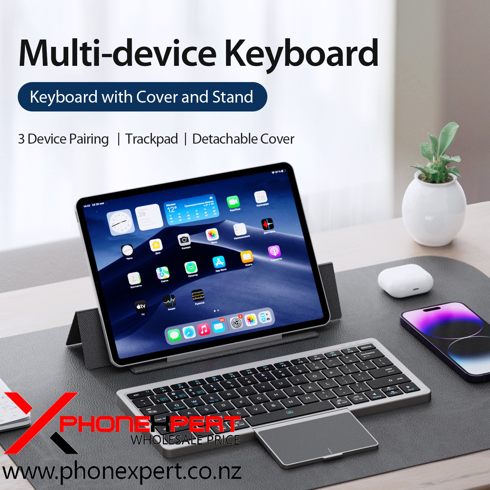 Wirless Keyboard Portable with touch pad