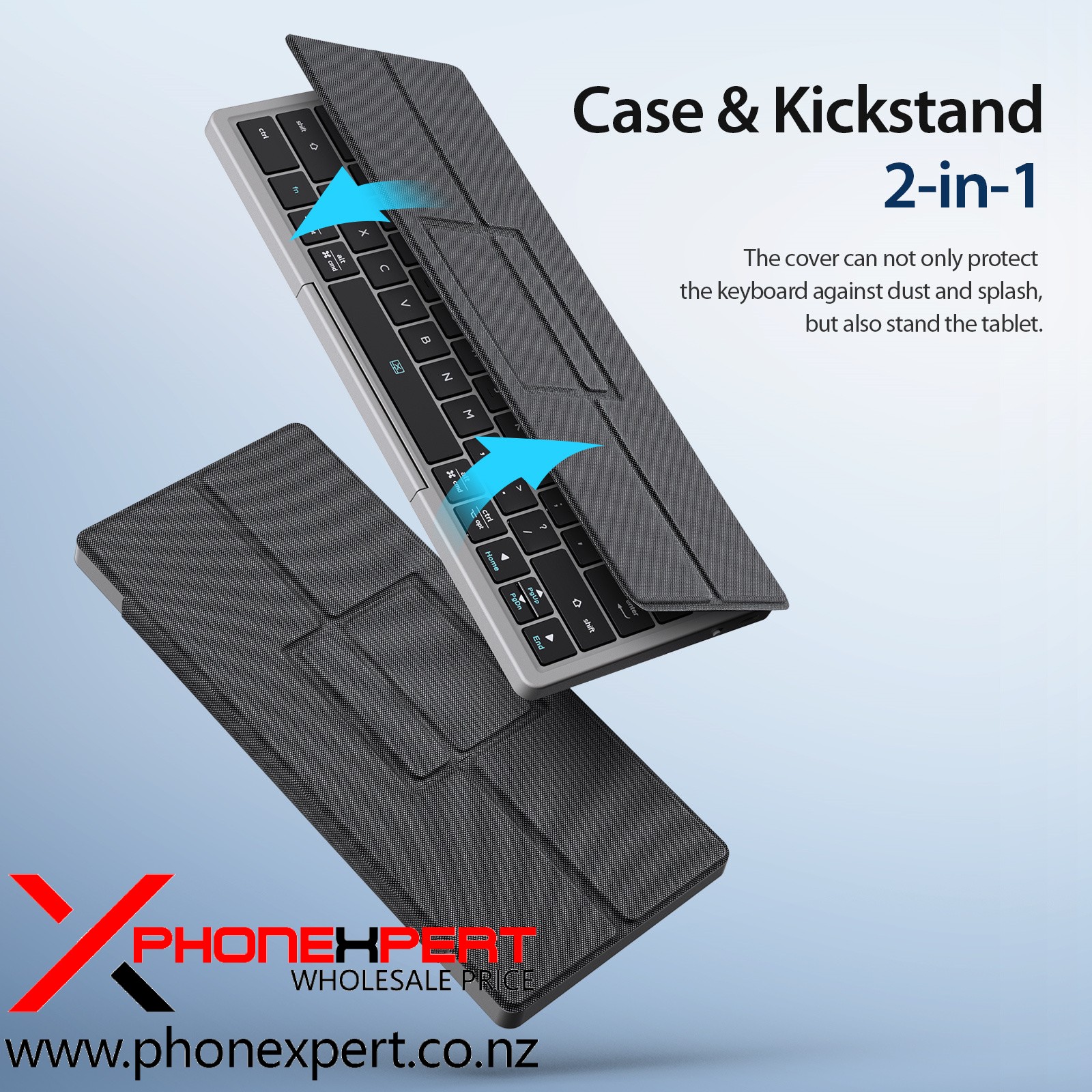 Wirless Keyboard Portable with touch pad - Image 2