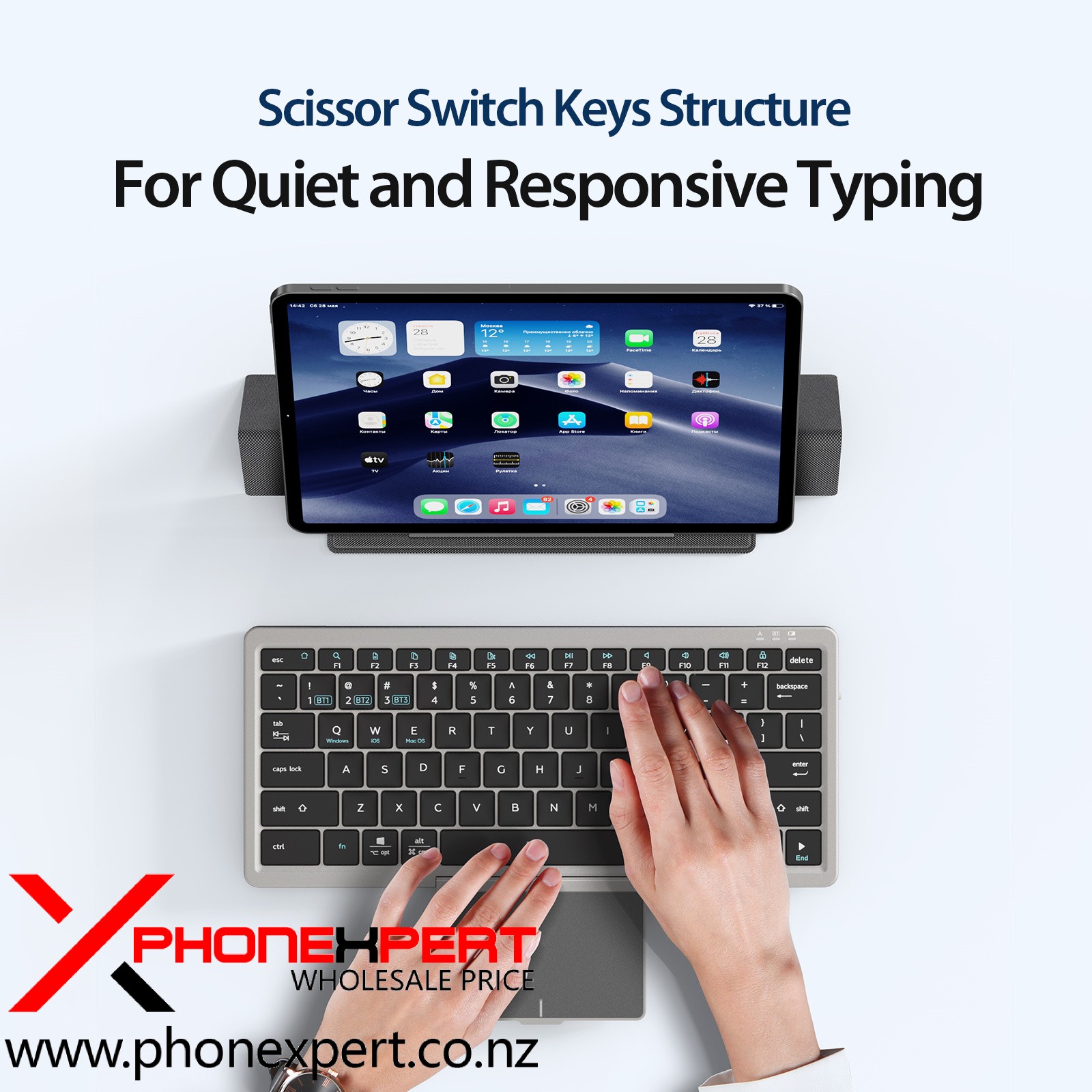 Wirless Keyboard Portable with touch pad - Image 6