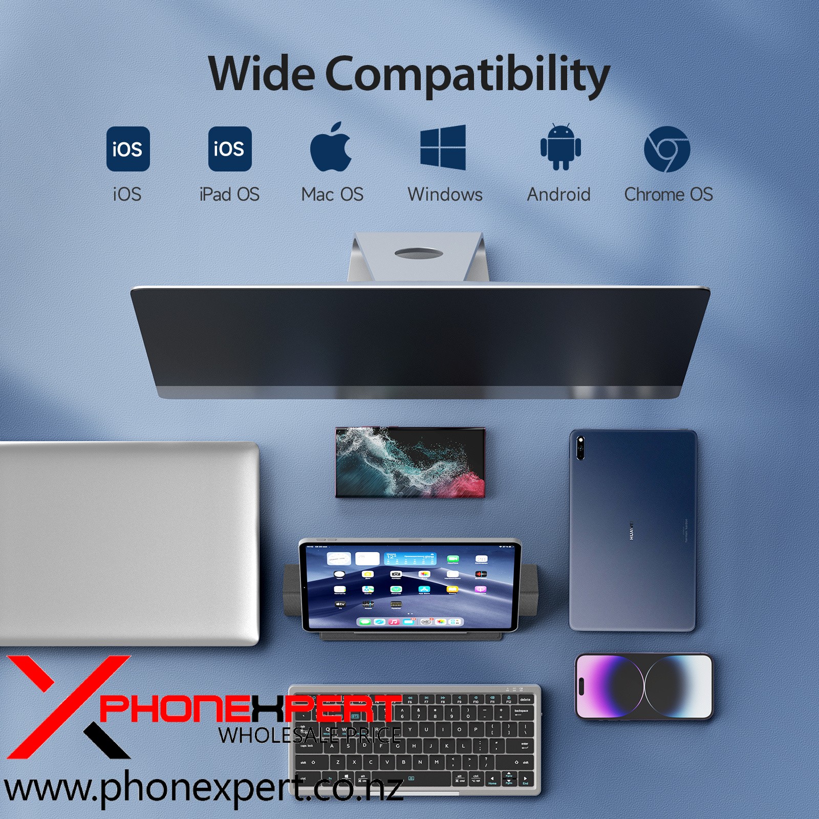 Wirless Keyboard Portable with touch pad - Image 8