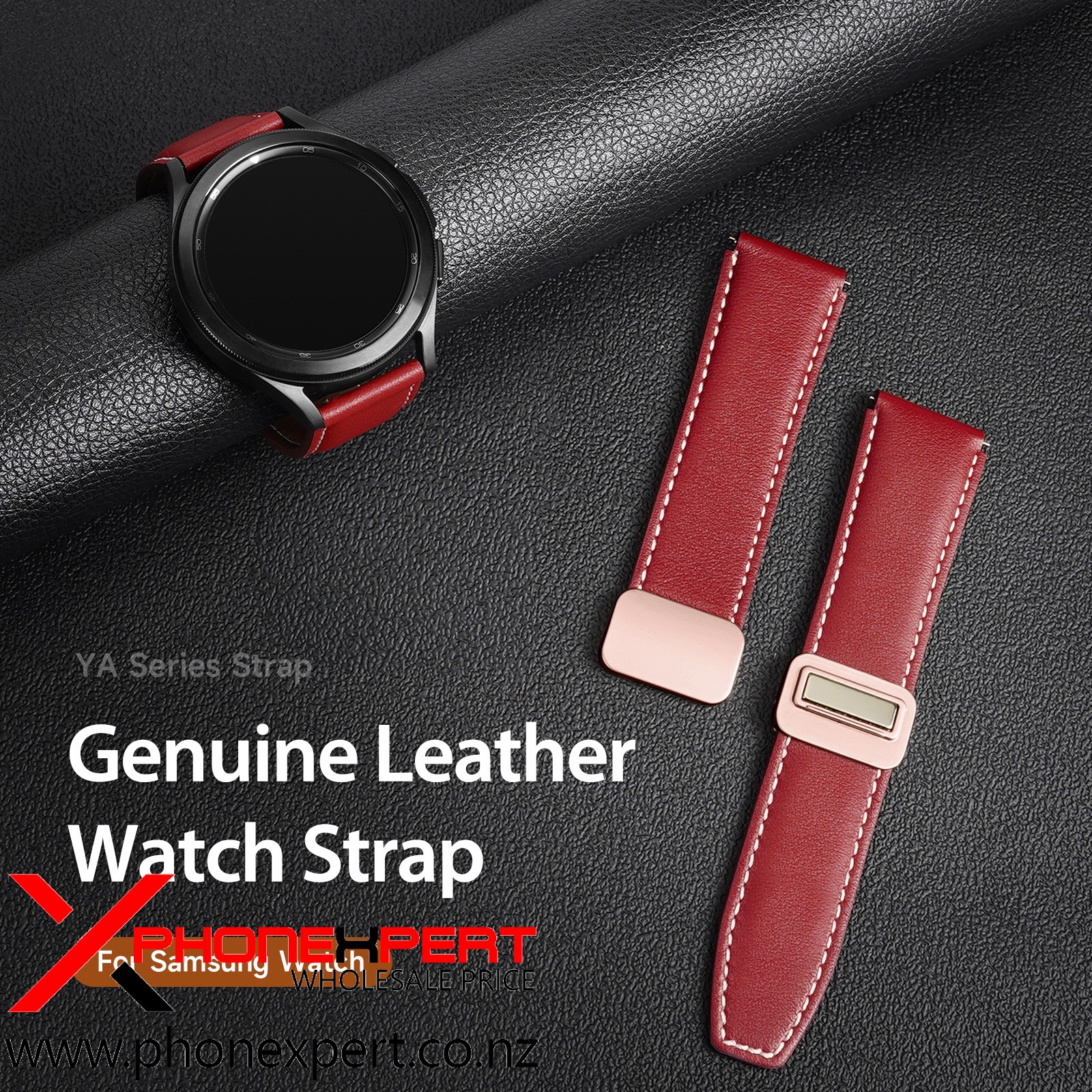 DUX DUCIS YA Genuine Leather SAMSUNG 47MM Watch Strap - Image 9