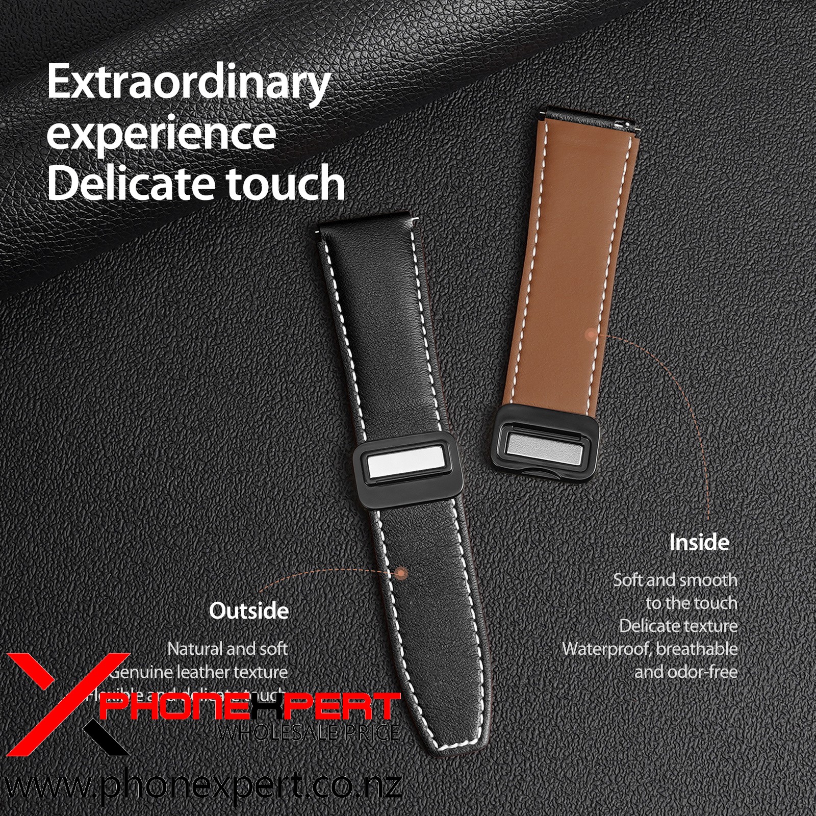 DUX DUCIS YA Genuine Leather SAMSUNG 47MM Watch Strap - Image 7