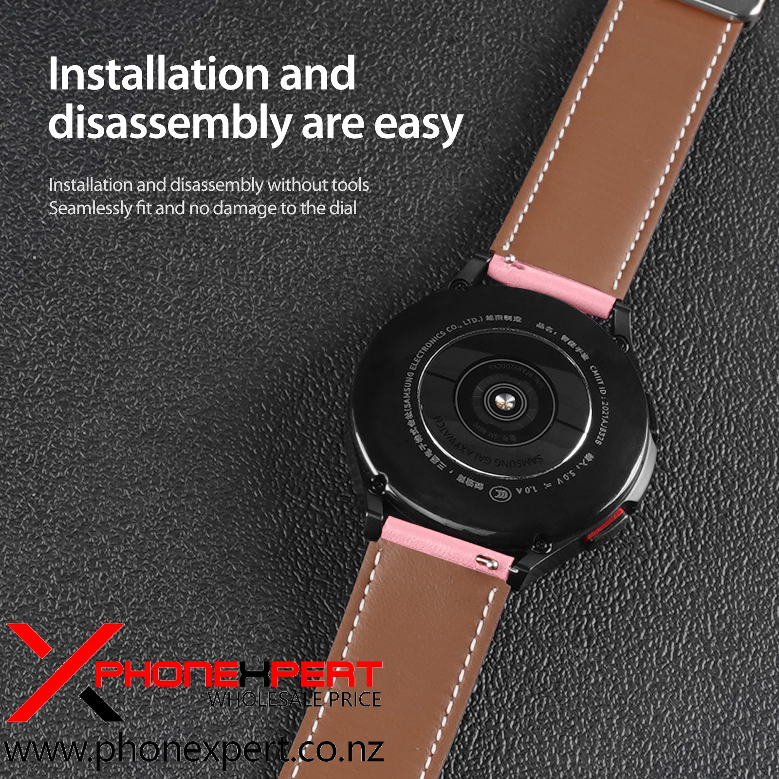 DUX DUCIS YA Genuine Leather SAMSUNG 47MM Watch Strap - Image 4