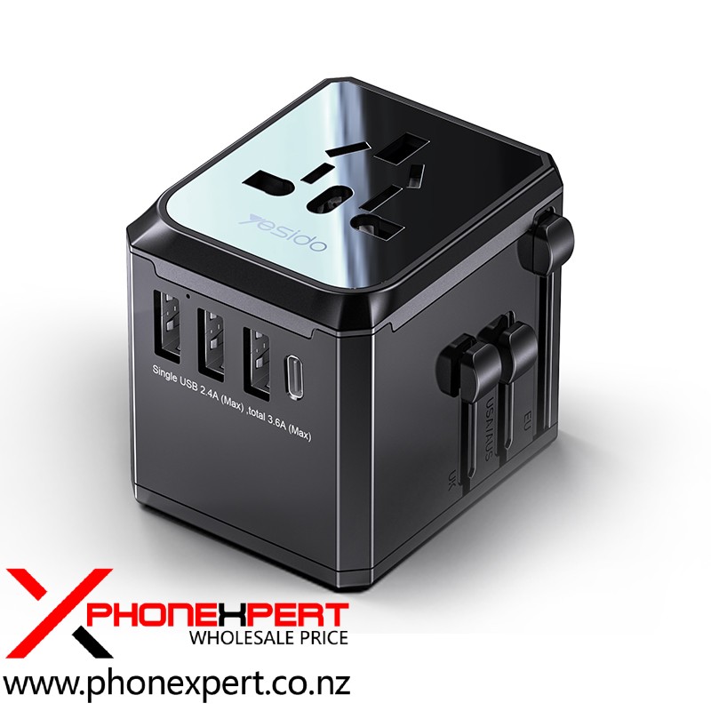 YESIDO International Adapter with Charger MC10