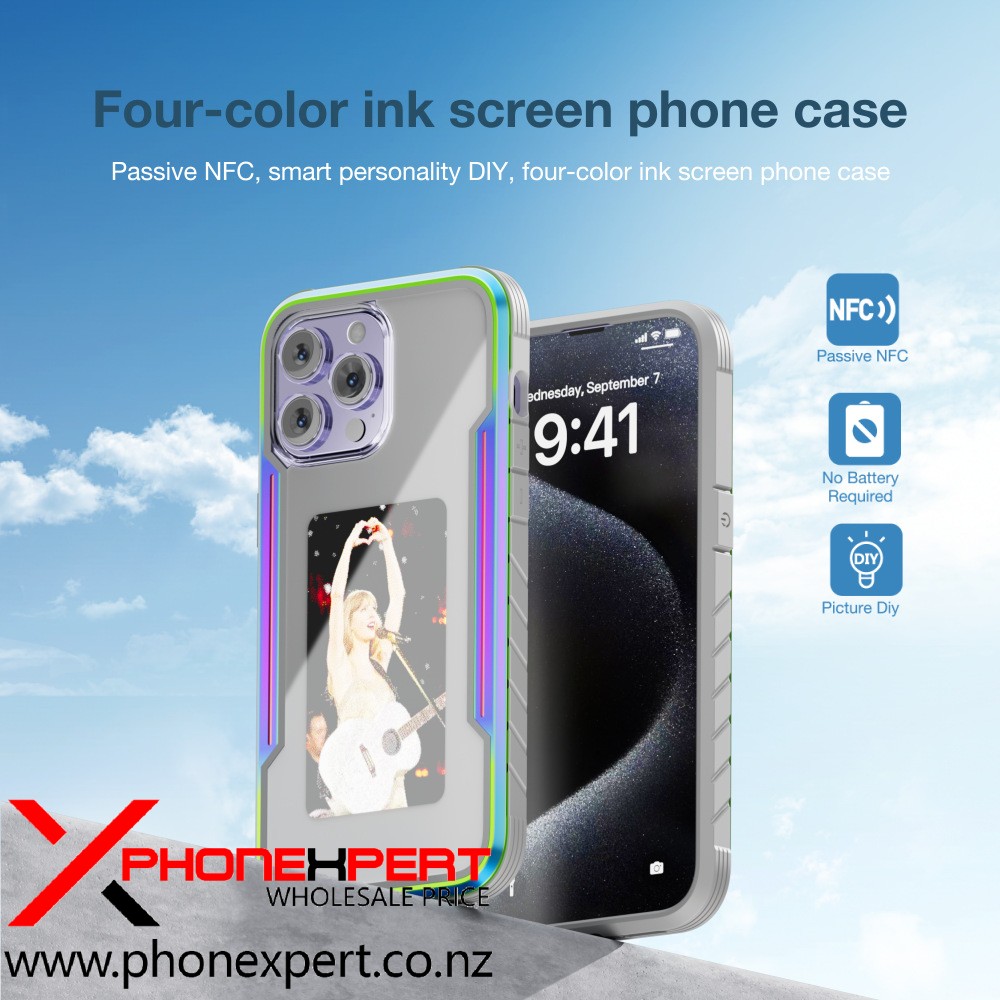 iPhone 16 Tough Metal Smart Ink Screen Projection Case - Image 28