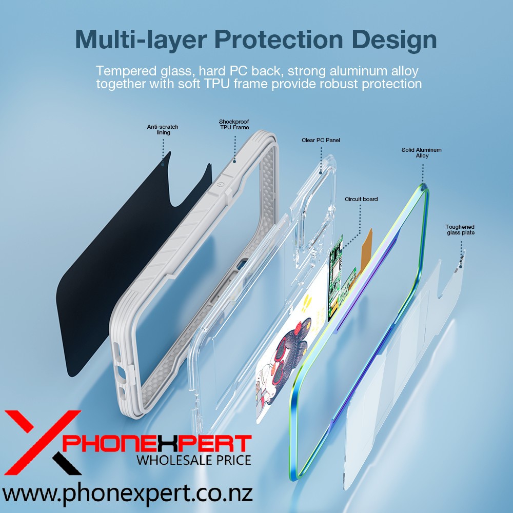 iPhone 16 Tough Metal Smart Ink Screen Projection Case - Image 26