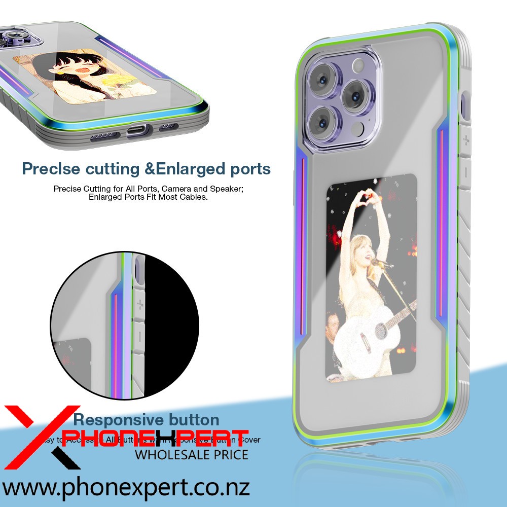 iPhone 16 Tough Metal Smart Ink Screen Projection Case - Image 19