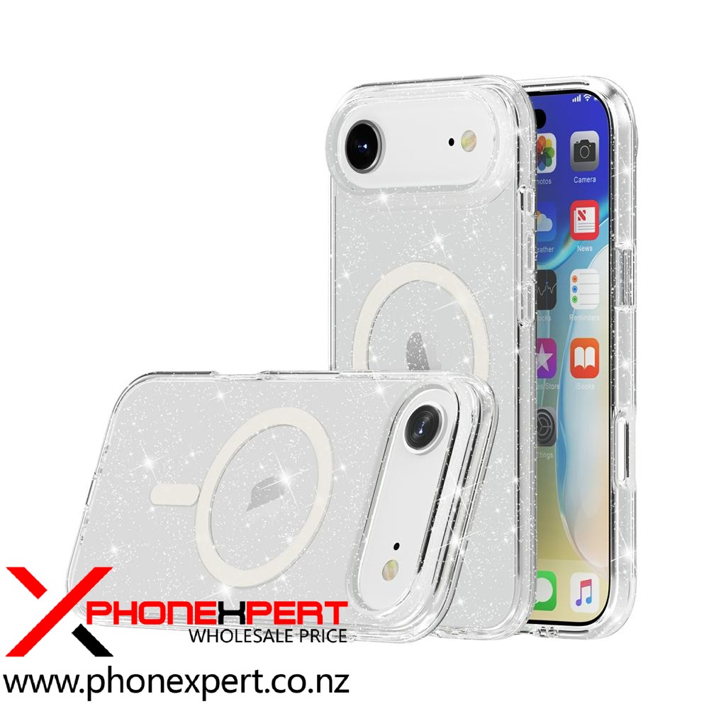 iPhone 17 Air Magsafe Tough Bling Clear Case - Image 3