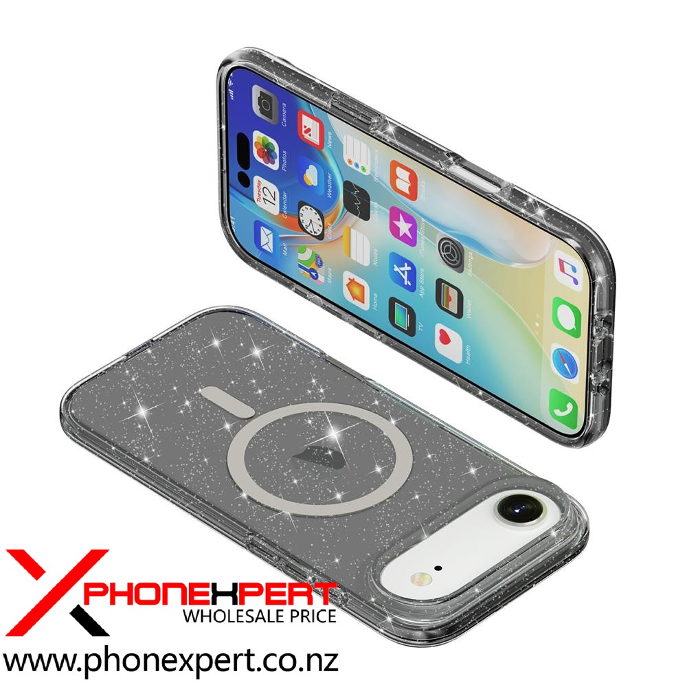 iPhone 17 Air Magsafe Tough Bling Clear Case - Image 2