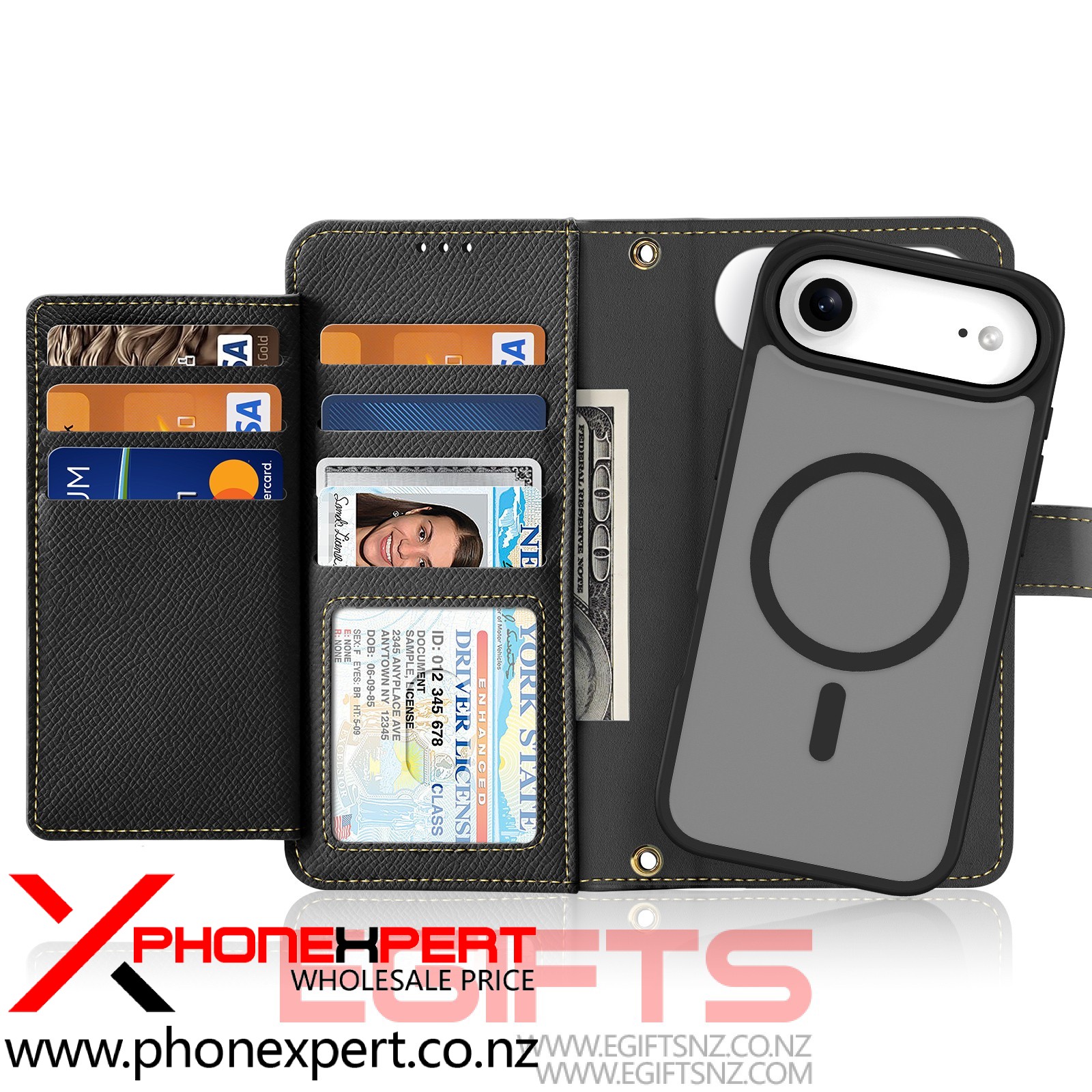 iPhone 17 Air DUX Detachable Geniune Leather Case - Image 2