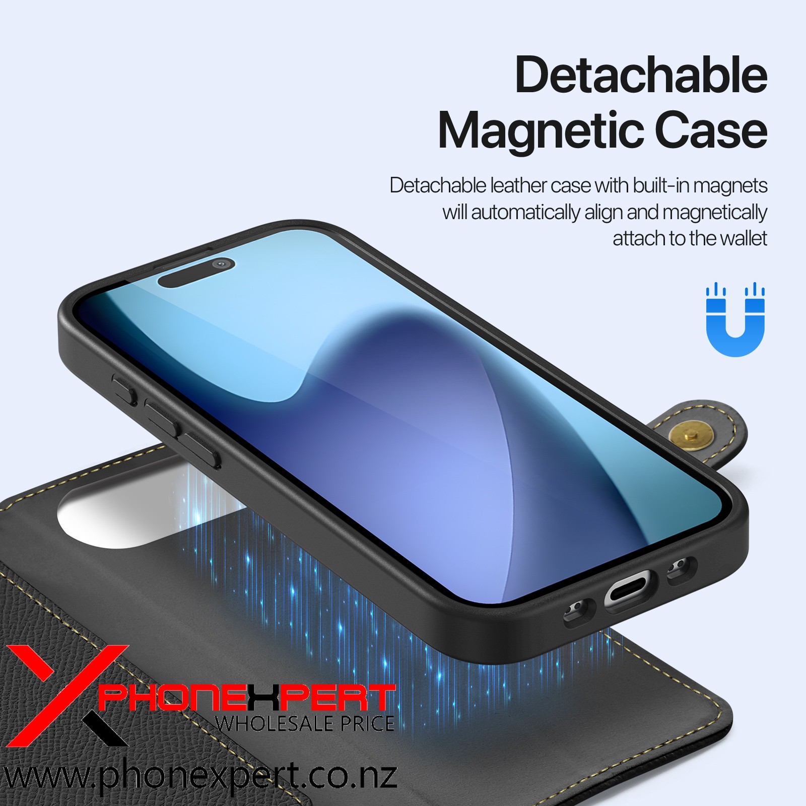 iPhone 17 Air DUX Detachable Geniune Leather Case - Image 6