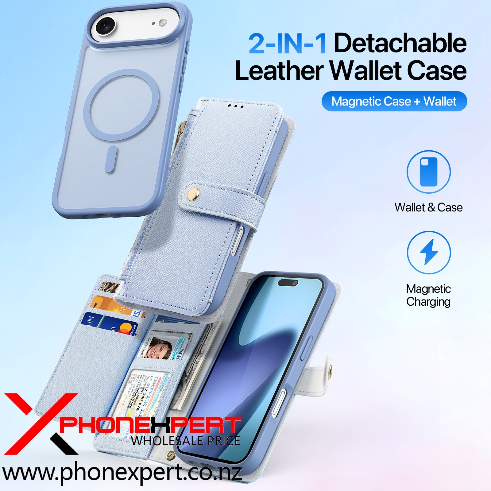 iPhone 17 Air DUX Detachable Geniune Leather Case - Image 4