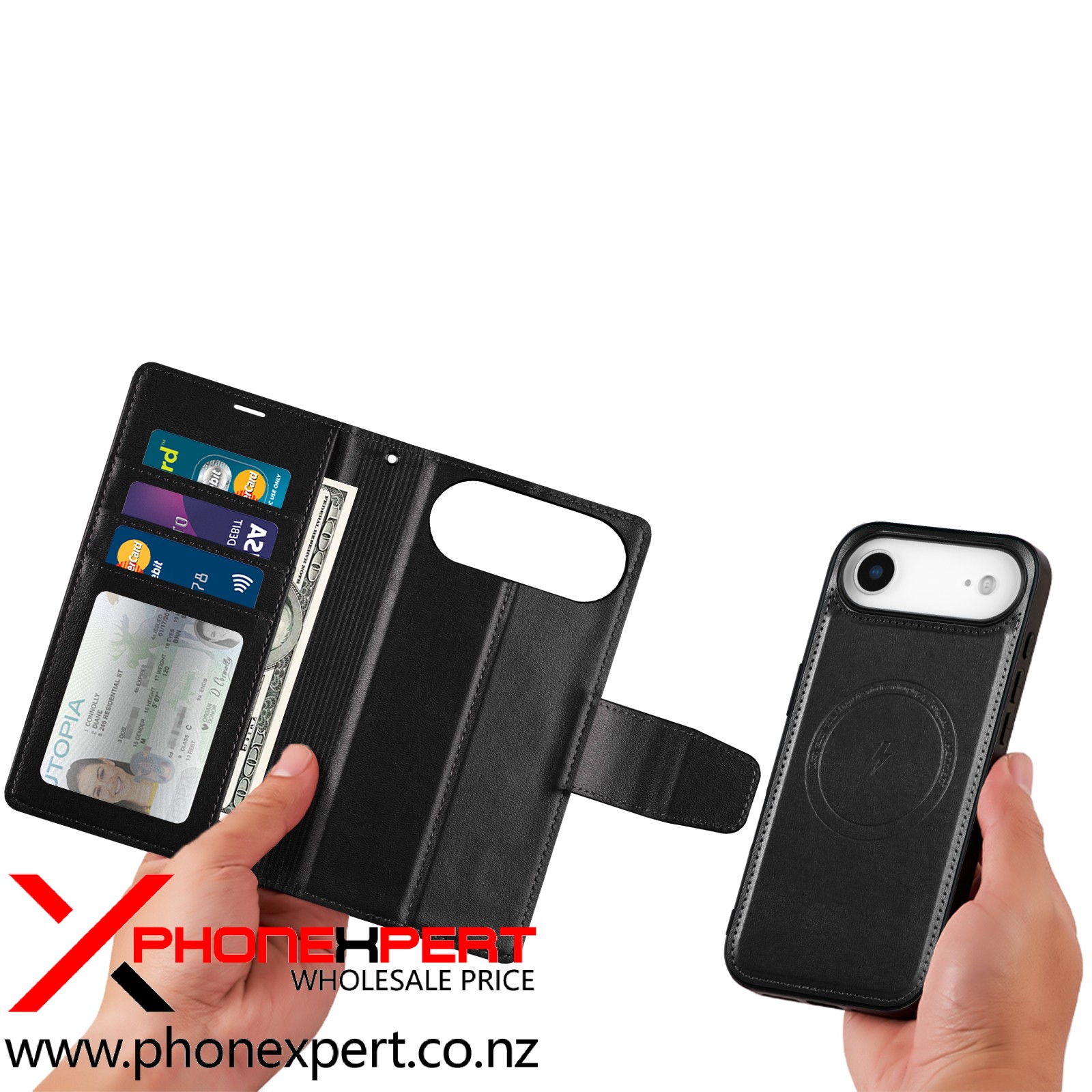 iPhone 17 Air Hanman Magsafe Detachable Wallet Case - Image 2