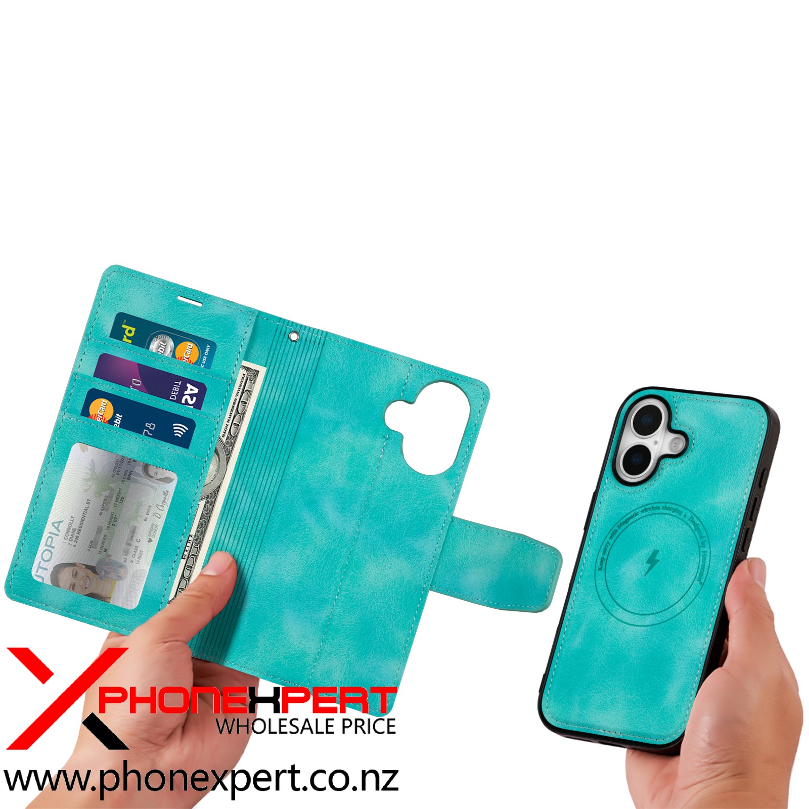 iPhone 17 Air Hanman Magsafe Detachable Wallet Case - Image 6