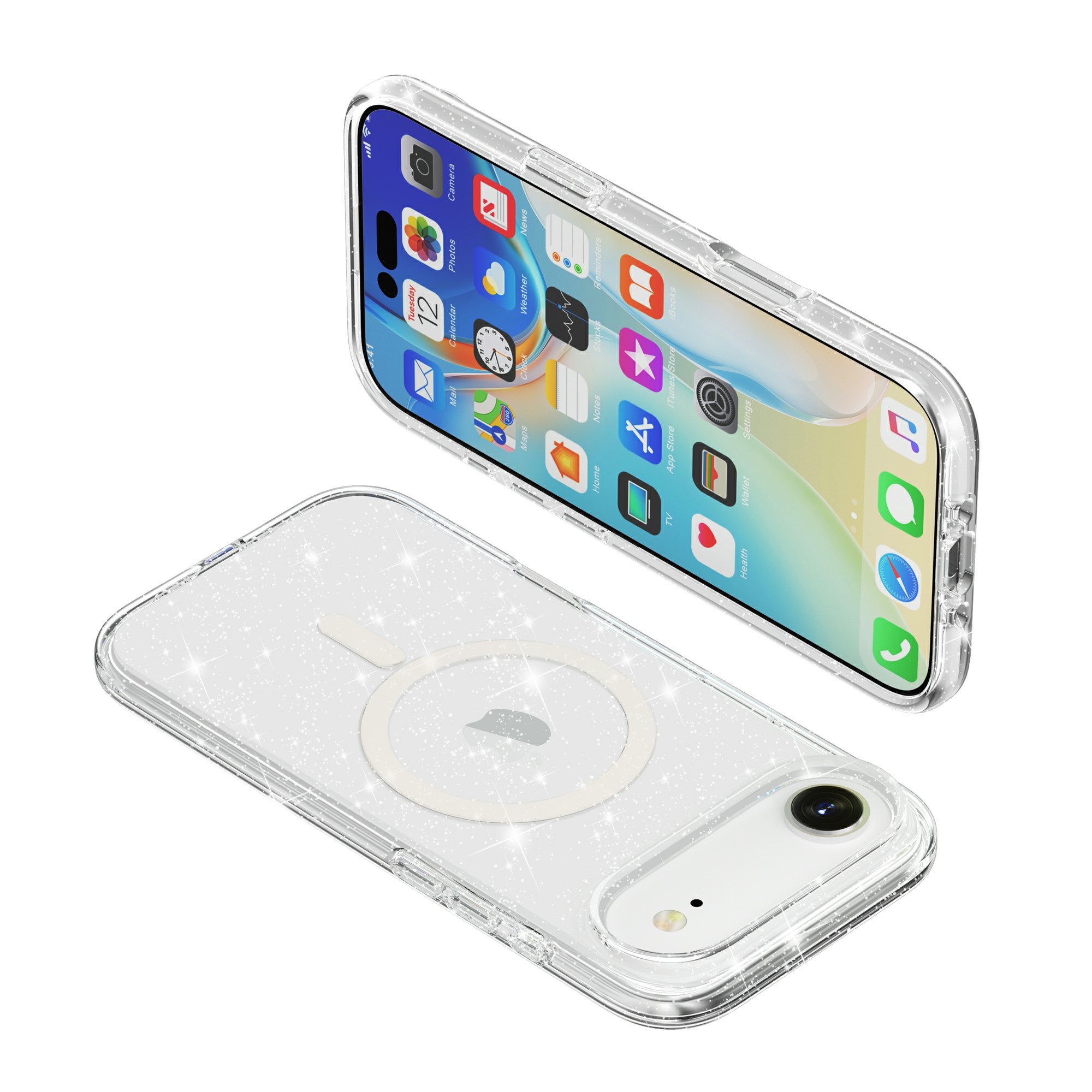 iPhone 17 Air Magsafe Tough Bling Clear Case - Image 9