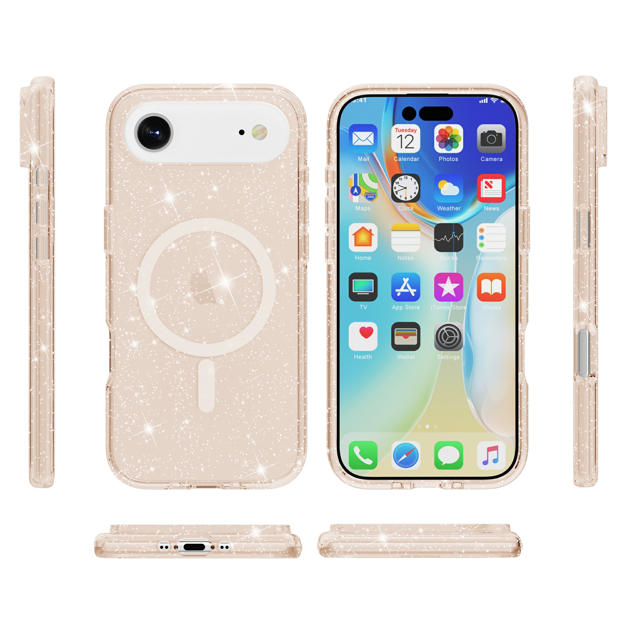 iPhone 17 Air Magsafe Tough Bling Clear Case - Image 8