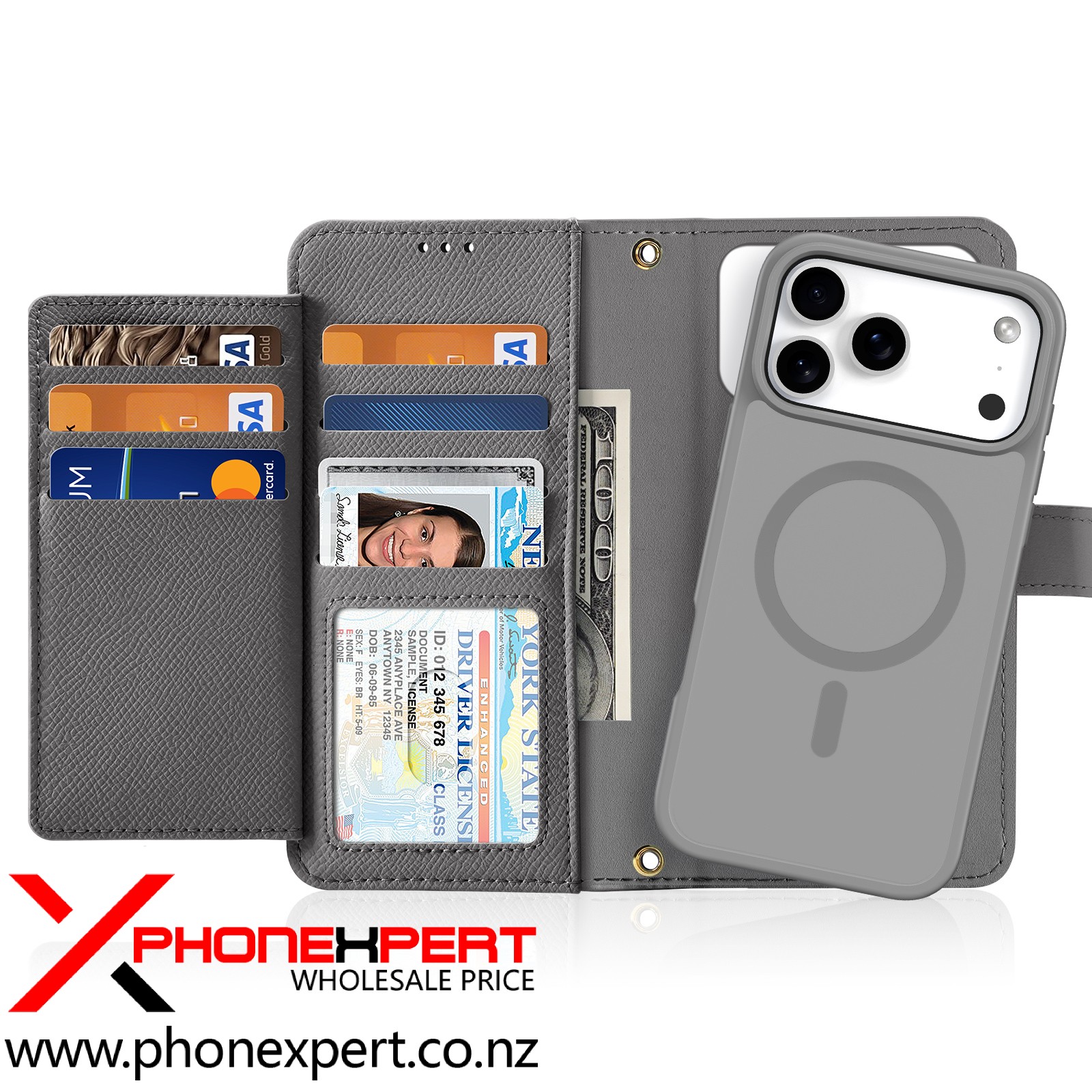 iPhone 17 Pro DUX Detachable Geniune Leather Case - Image 3