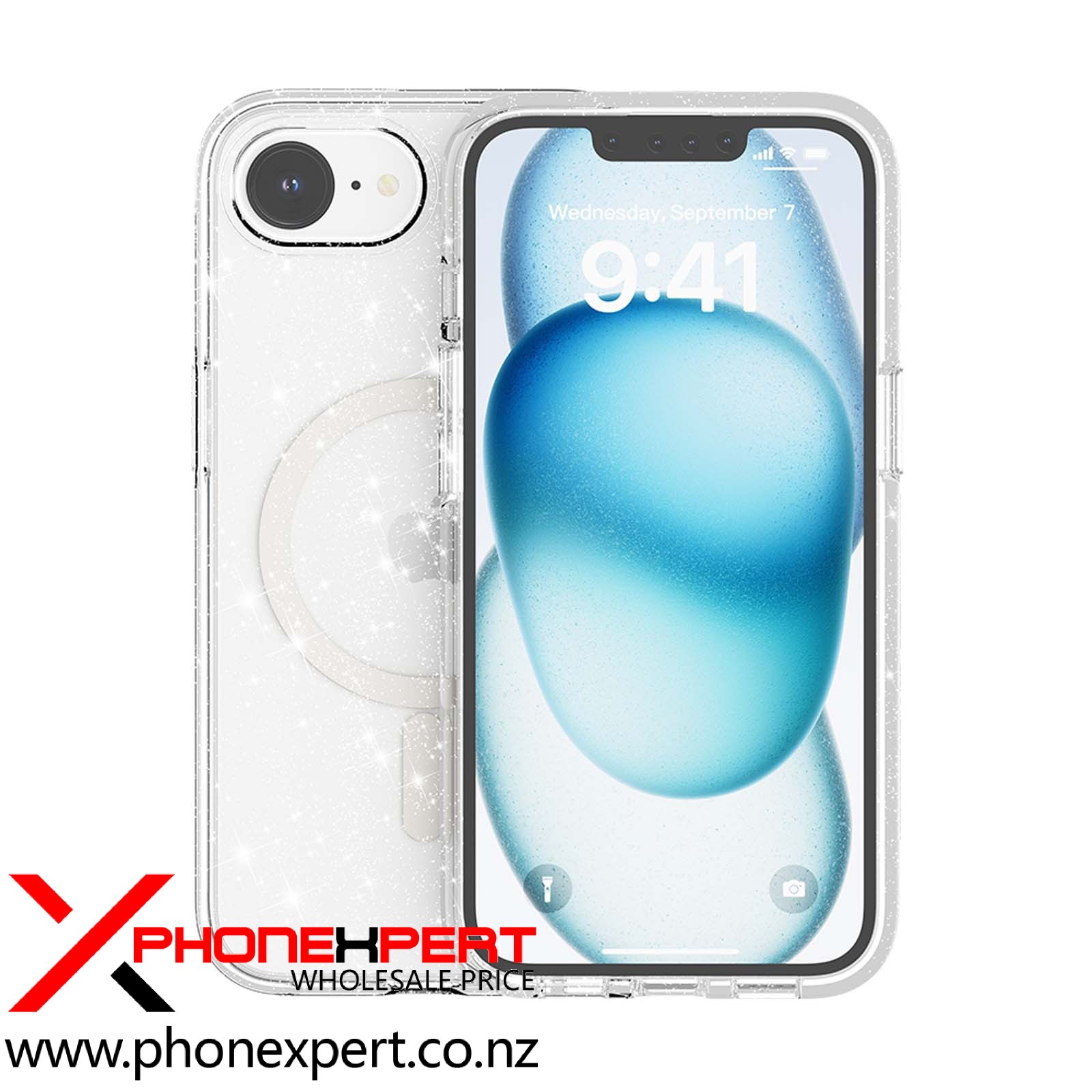 iPhone 16 E Magsafe Tough Bling Cover - Image 4
