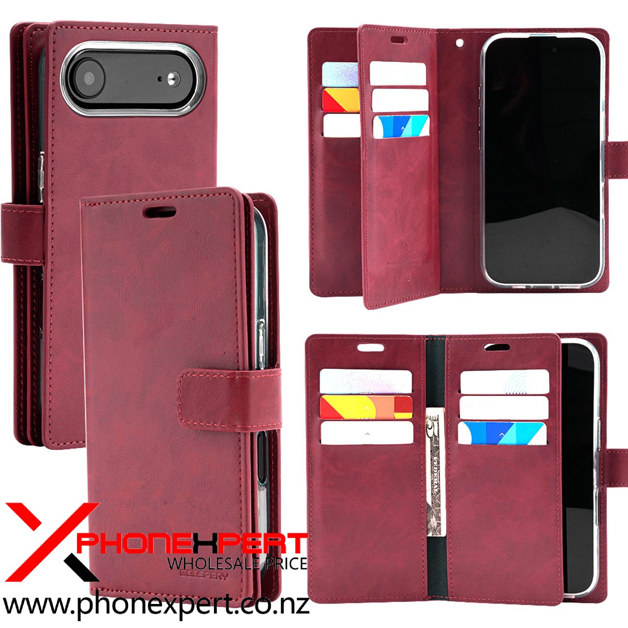 iPhone 17 Air Mercury Goospery Mansoor Wallet Case - Image 2