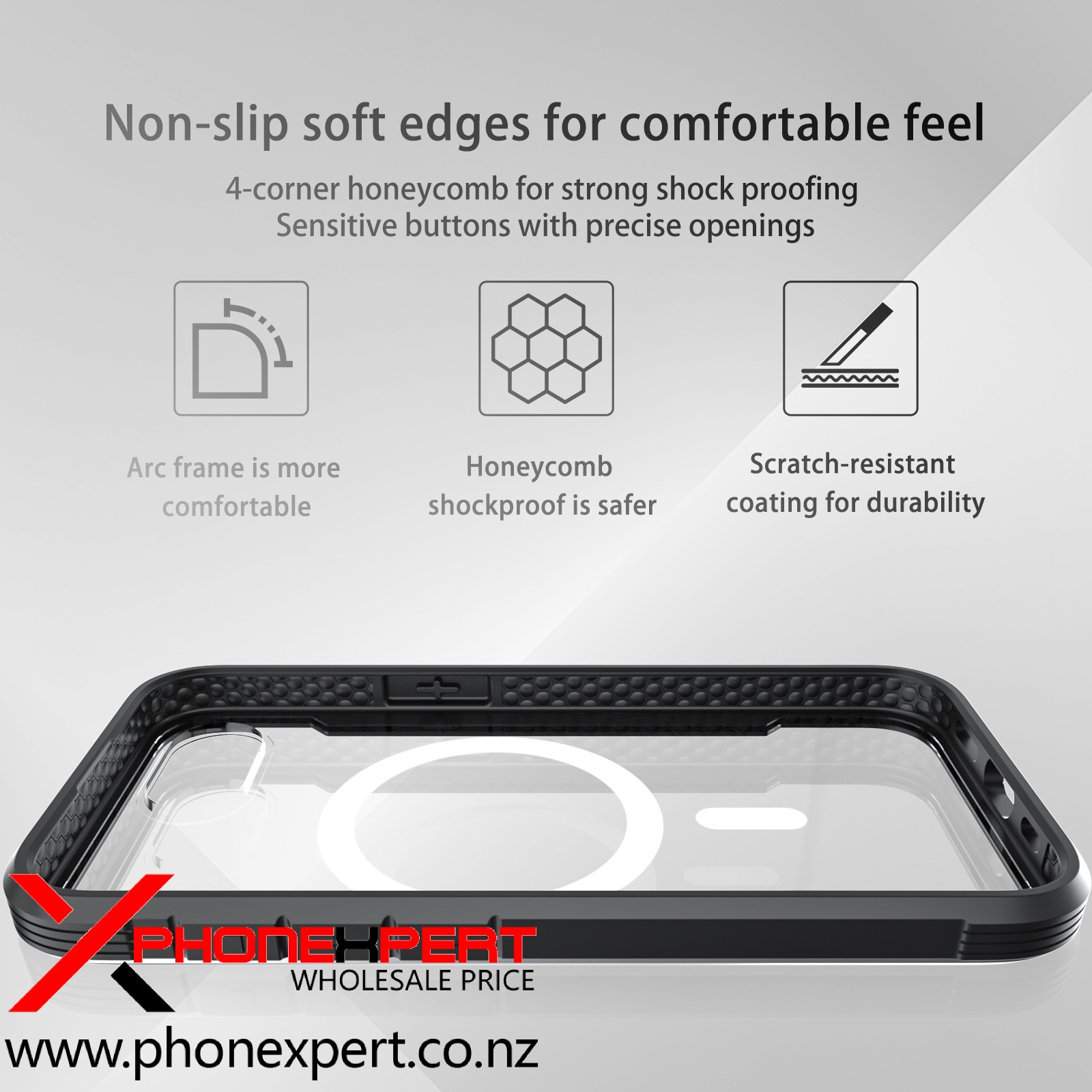 iPhone 16 E Magsafe Metal Clear Back Cover - Image 6
