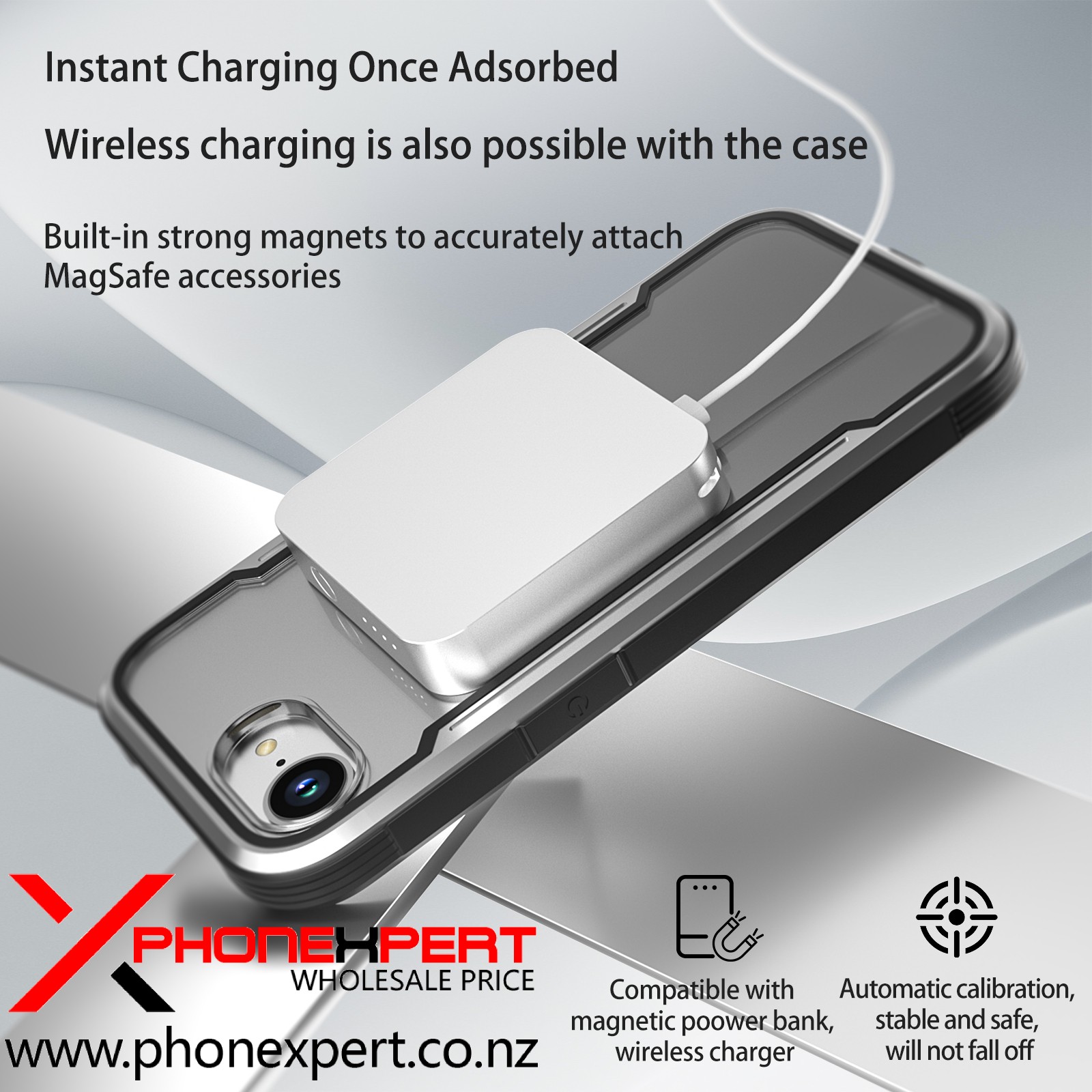 iPhone 16 E Magsafe Metal Clear Back Cover - Image 5