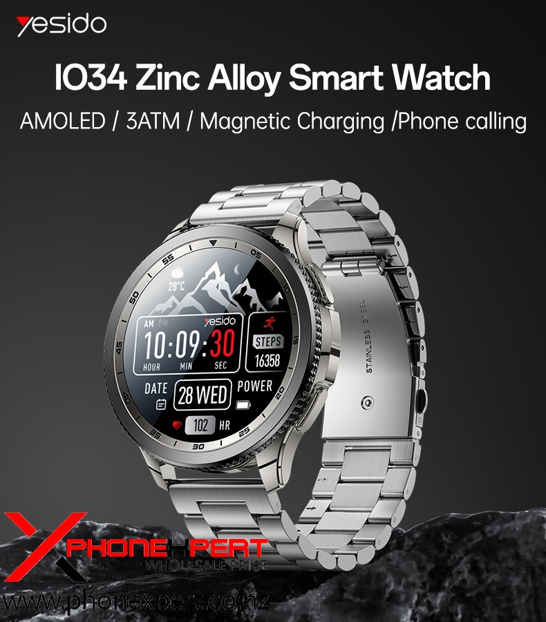Yesido 1.43" AMOLED Smart Watch Steel Version - Image 2